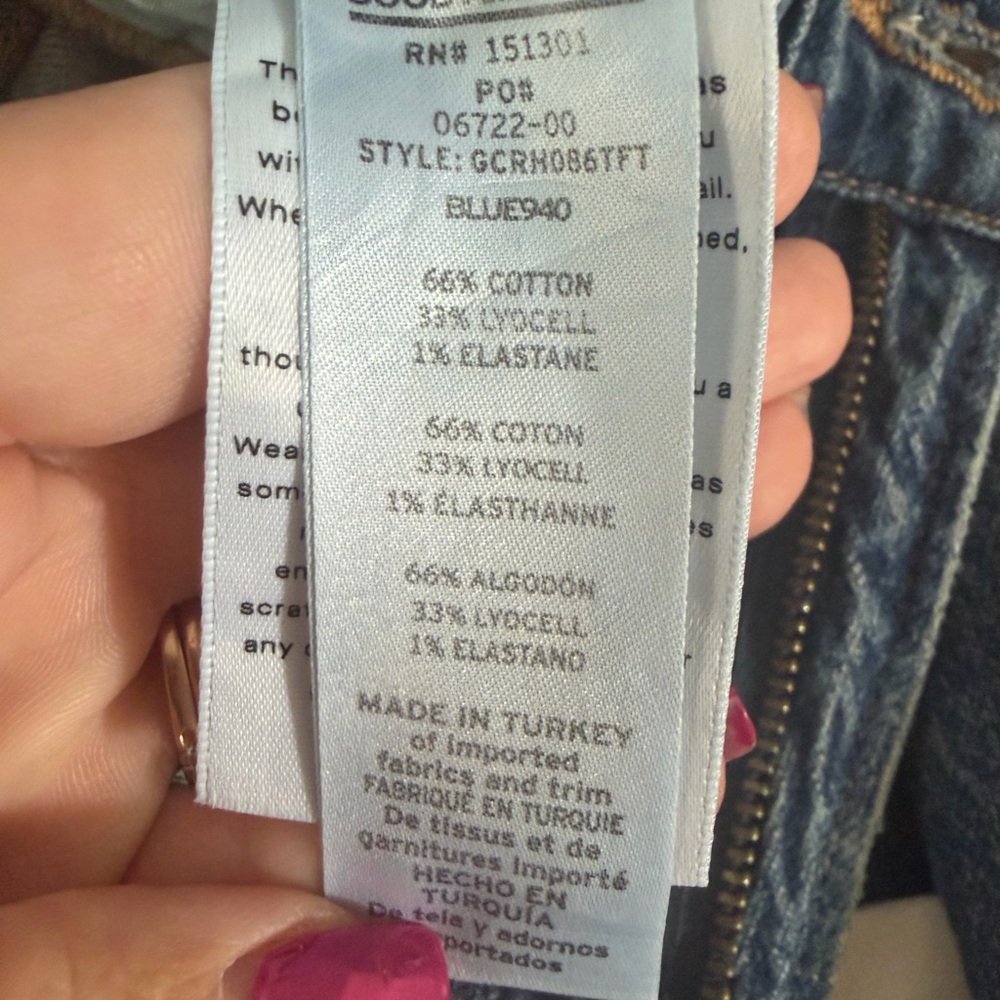 Good American Women's Straight Leg Blue Jeans - Picture 4 of 4